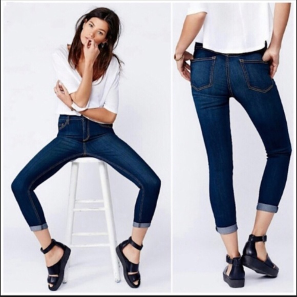 Free People Denim - Free People High Rise Roller Skinny Jeans